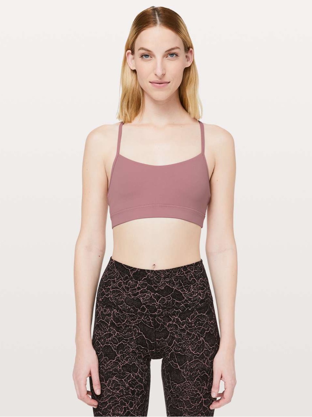 Lululemon Nulu Flow Y Bra in Quicksand Sz 6